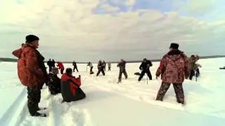 Соревнование на скорость бурения лунок
