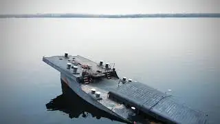 ЗАТОНУВШАЯ БАРЖА В РАЙОНЕ СЕЛА РАЗУМОВКА (ЗАПОРОЖЬЕ) • ВИД С ДРОНА НА ЗАТОПЛЕННОЕ СУДНО В ДНЕПРЕ