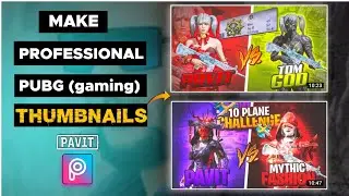 How to make Pubg Gaming Thumbnails Like @YOUTUBERDXOP in Picsart Mobile || Pubg Thumbnail Tutorial
