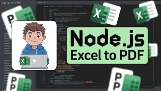 Node.js ExcelJS Tutorial to Export Excel File to PDF Document Using PDF-LIB Library