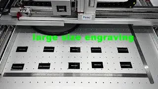 High efficiency nameplate engraving by hitec large size 6090 laser marking machine