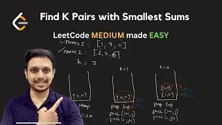 373. Find K Pairs with Smallest Sums | Min-Heap | LeetCode Daily Challenge