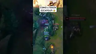 AZIR ESCAPANDO! 😨 LEAGUE OF LEGENDS FAKER #shorts