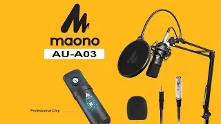 Maono AU-A03 Unboxing & Test || Best Podcasting Mic || Condenser Microphone