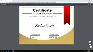How to Make a PDF Certificate Generator