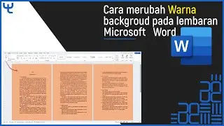 Cara merubah warna backgroud pada lembaran Microsoft Word