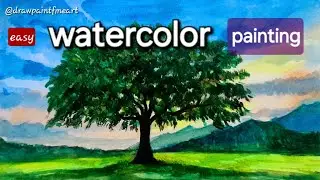 SIMPLE Watercolor Painting | LearnTREE Painting