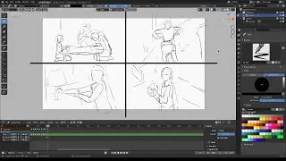 [Blender 2.93] Gesture Drawing - 28 [Grease Pencil]
