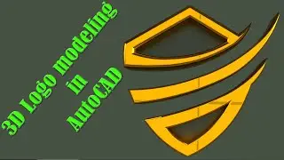 How to Model 3D Logo in AutoCAD
