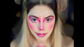 Clown Pearl Heart Makeup