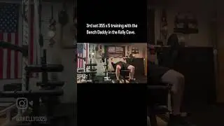 3rd set 355 x 5 training with the Bench Daddy