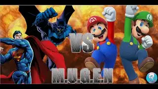 MUGEN - Request by Matt24 - Mar10 Day - Superman & Batman VS Super Better Mario & Luigi