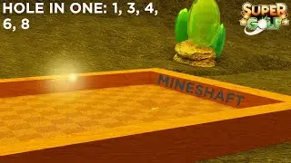 Roblox Super Golf (Mineshaft) - how to get a Hole in One on holes 1, 3, 4, 6, 8