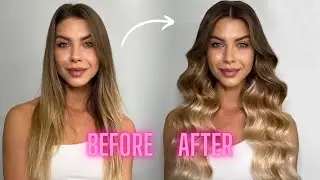 Wedding hairstyle for long hair 🔥 HOLLYWOOD WAVES (with extensions)