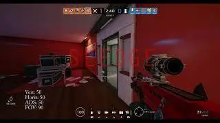 R6 Siege - PC Gameplay 50V,50H,50ADS 90FOV using Ps4 controller