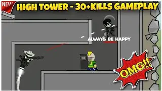DAY-175 | Higher Tower Map -30+kills Gameplay in Mini Militia Classic 🔥