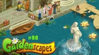 Gardenscapes Садовник ОСТИН #90 (уровни 724-730) Запуск подводного Фонтана со-Статуей
