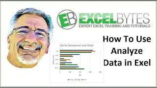 How To Use Analyze Data In Excel