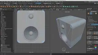 3D speaker modelling in maya