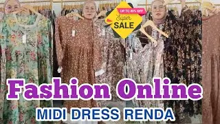 MIDI DRESS RENDA 2024 l Simple, Chic & Modest Fashion #fashionmuslimah