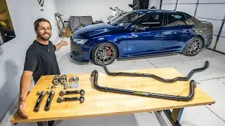 Audi S4 Sway Bar Kit Install, Handles Much Better!