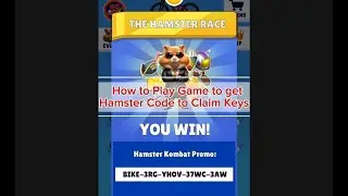How To Get Hamster Kombat Playground Keys By Playing Games #hamsterkombat