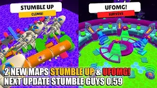 STUMBLE UP & UFOMG! 2 NEW MAPS NEXT UPDATE - STUMBLE GUYS 0.59 BETA