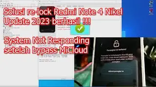Remove MiCloud Redmi Note 4 Nikel via SP FlashTool Work
