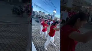 Zumba Merah putih menyambut 17 agustus di BRI cabang Tolitoli