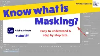 Masking I spotlight animation in animate CC easy to understand I Step by Step 2D animation tutorial