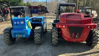 Iron-Rhino IR-6619 6600lbs rated 236 inch reach material handler operation and comparison video