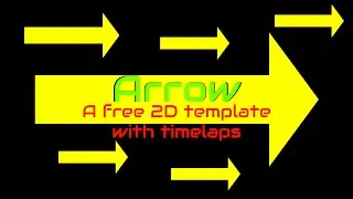Arrow free 2D template  24FPS with timelaps