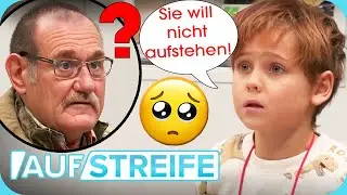 Irgendwas stimmt mit Mama nicht! 🥺 Kleiner Junge im Pyjama sucht Wache auf | Auf Streife | SAT.1