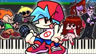 Friday Night Funkin' Themes on Piano - Tutorial