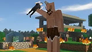 Tepegöz Minecraft'ta köye saldırdı