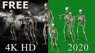 FREE Skeleton Dance (01) 4K HD Green Screen