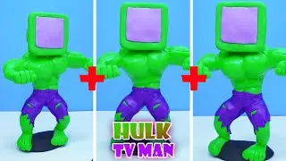DIY Making HULK mixed TV MAN SKIBIDI TOILET BOSS 🚽 Skibidi Toilet Mutant Clay Mod Tutorial