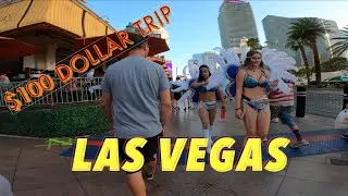 (4K) CAN WE DO IT? GOING TO  LAS VEGAS WITH $100 DOLLARS?