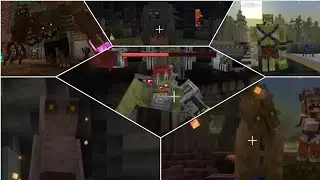 Minecraft Zombies!! All Bosses ( Marketplace Map )