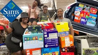 MASSIVE SAMS CLUB SHOPPING HAULY HAUL | NEW FALL FINDS 2024 | FAMILY SHOPPING VLOG | Life As TeeElle