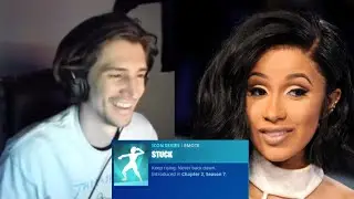 xQc thoughts on Cardi B Fortnite emote