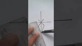 How to draw 3D ninja star #shorts #shortsfeed