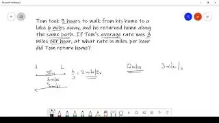 Average Speed | Rate | Quantitative analysis
