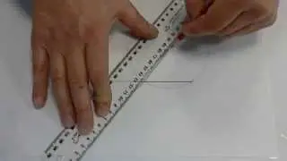 Construct a perpendicular line at the end of a line