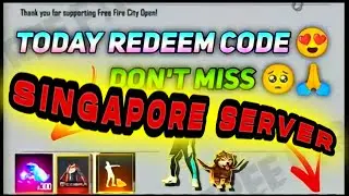 Free fire Today Singapore server redeem code 