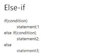 3.2 If-Else ~ 3.3 Else-If