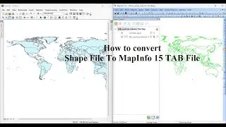 How to convert Shape File To MapInfo 15 TAB File