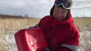 Весна 2021 года.  Второй выезд на мотособаке.
