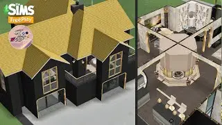 Sims FreePlay ⚫️🟡 | Black & Gold Chimney Cottage | 🛠 Floor Plan