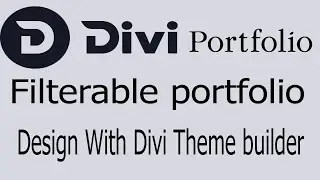 How to create a filterable portfolio with divi theme-- Bangla Tutorial
